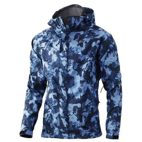 Huk Other - EUC Huk Performance Waterproof Rain Jacket - San Sal Blue - Medium